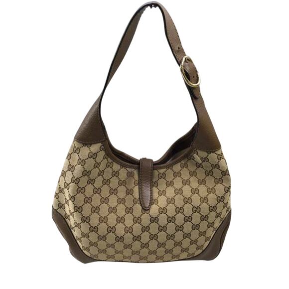 COA incl. - Gucci JACKIE Web Shoulder Bag Leather/GG Canvas - Picture 2 of 7